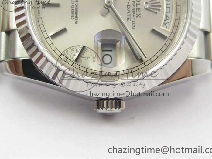 President Best Dial 36 Edition Bp Silver Maker 128239 Bracelet Day-Date SS on 0930